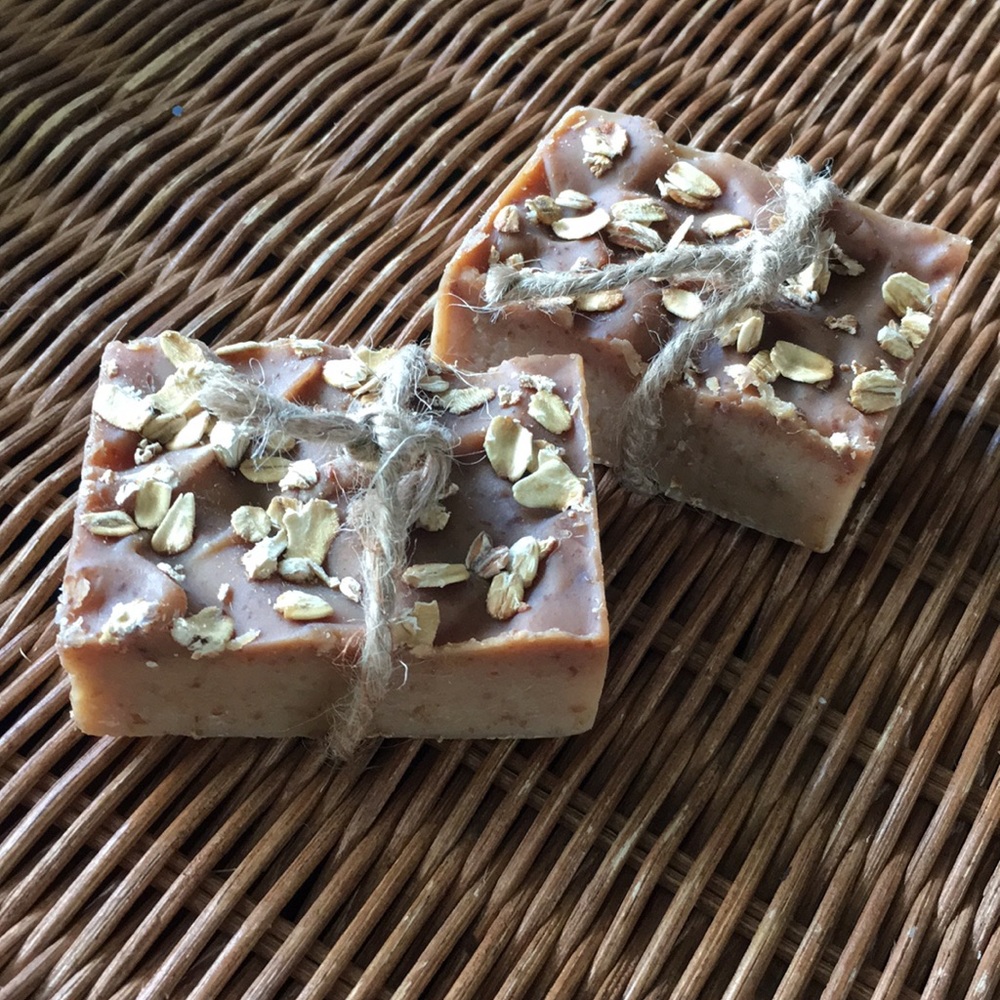 2 Bars: Oatmeal, Milk & Honey Handmade Soap